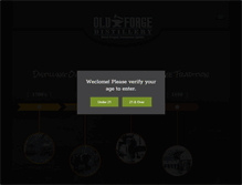 Tablet Screenshot of oldforgedistillery.com